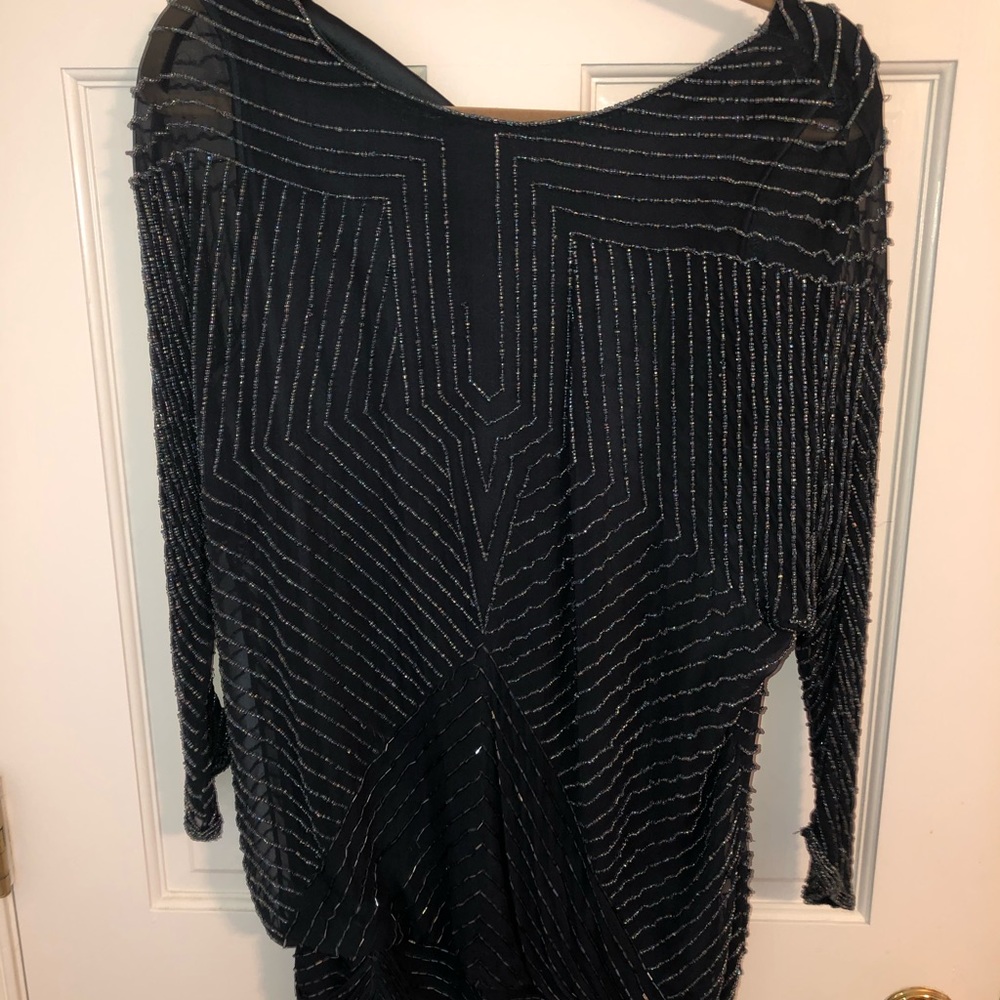 Parker Navy Beaded Dress